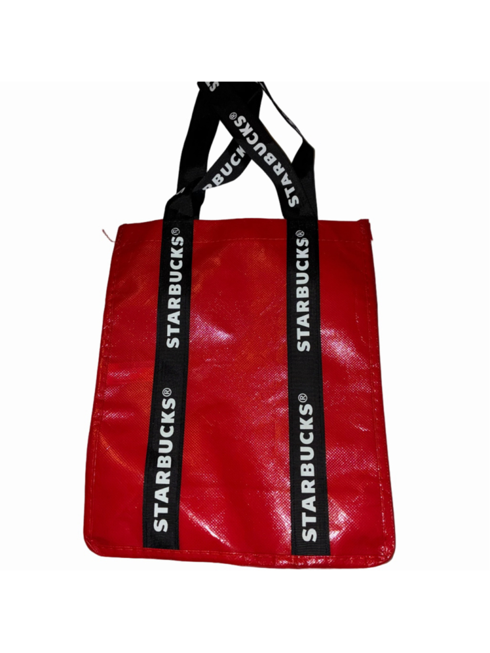 Women's Starbucks Red and Black Logo Tote Bag Gift Bag 10”